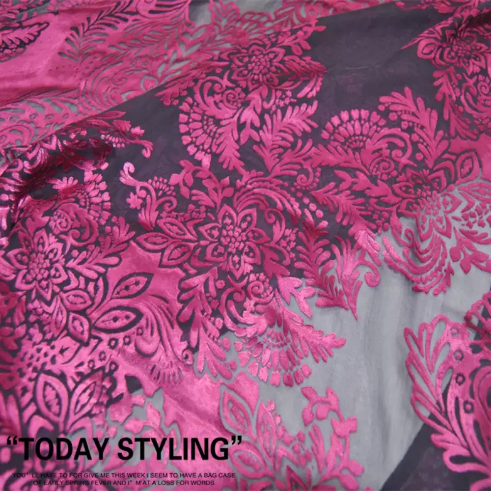 Robe Silk Women - Tecido de Seda Burn Out Respirável