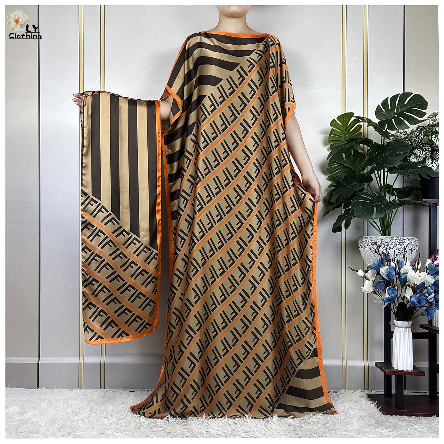 Robe Silk Women - Abayas muçulmanas para mulheres, vestido de