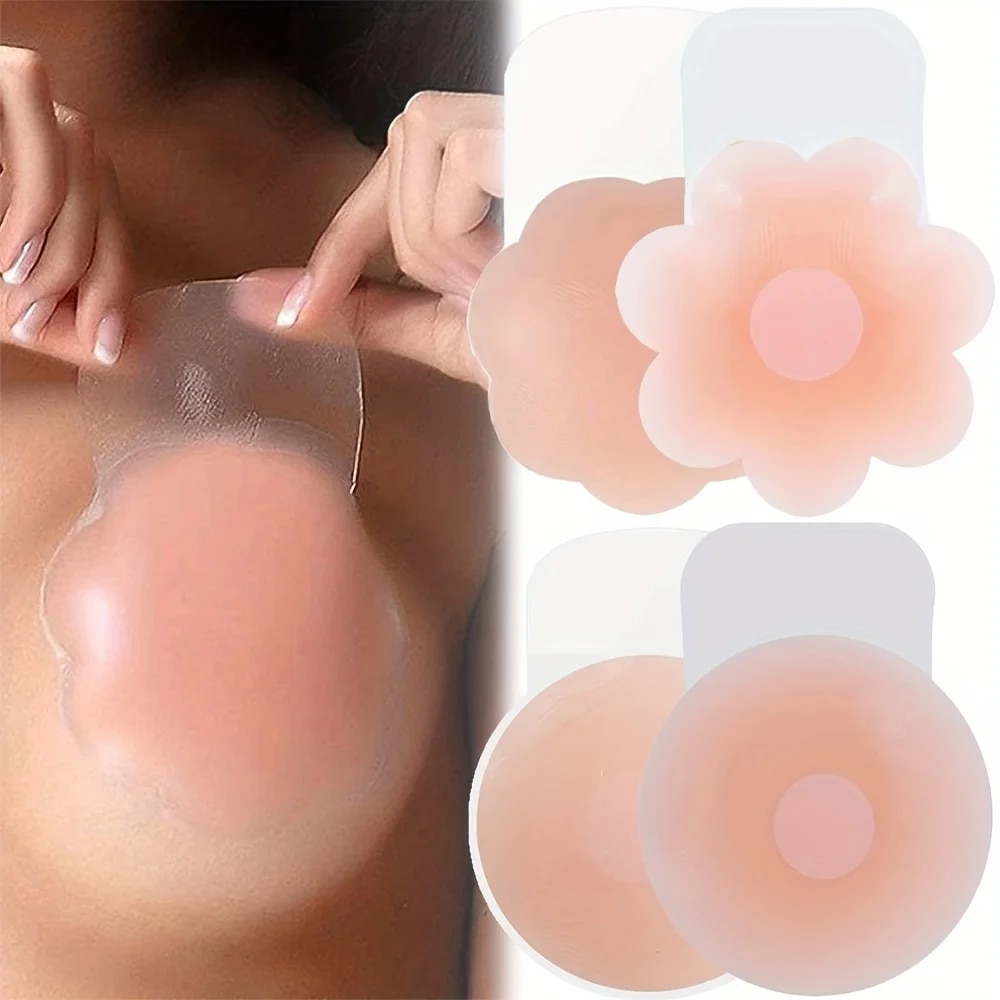 Silicone Bra Adhesive - 1 par de silicone capa de