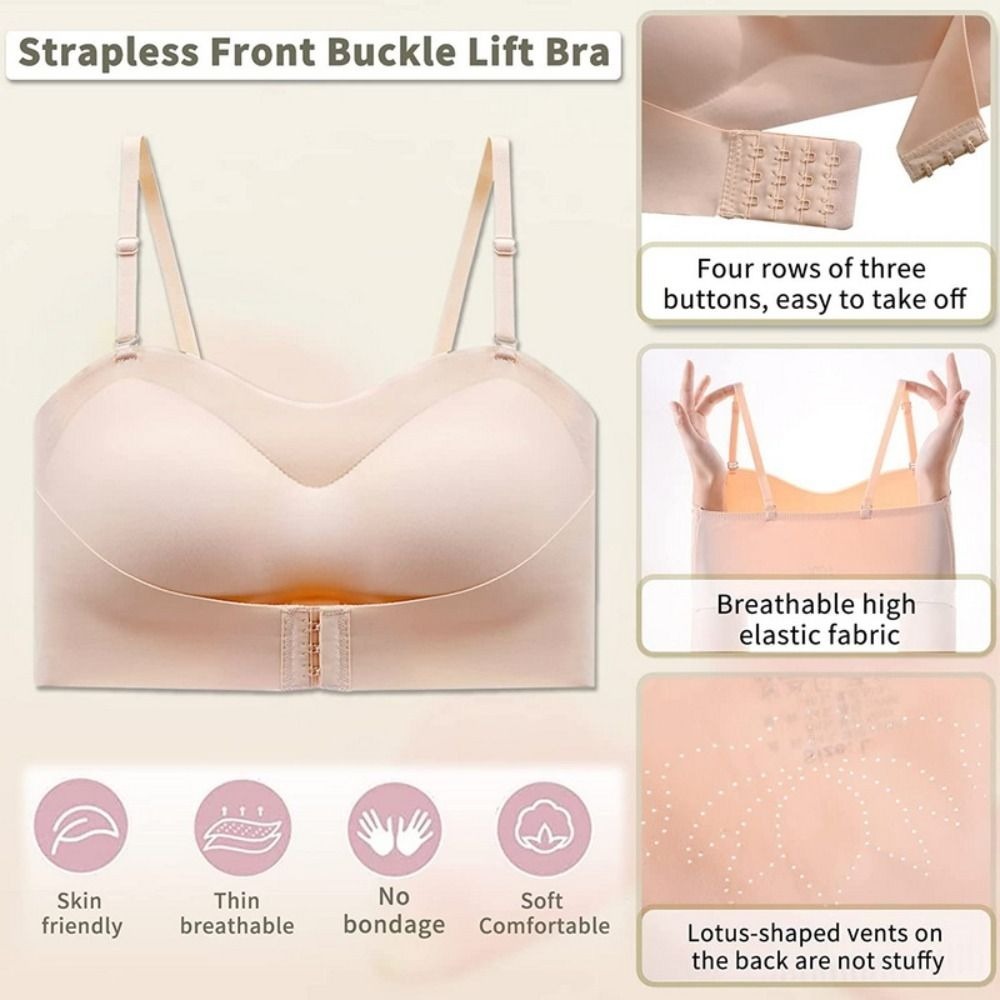 Bralette Wireless Soft - Sutiã invisível sem alças, macio, antiderrapante,