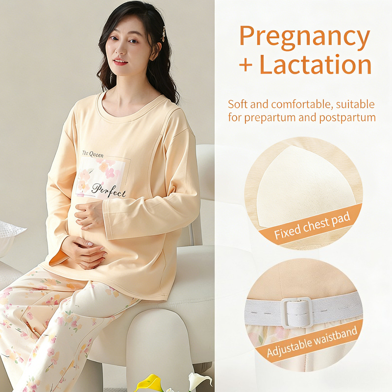 Nursing Bra Sleep - Roupa de Maternidade para Dormir: Conjunto