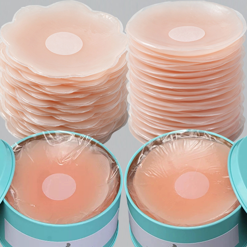 Silicone Bra Adhesive - Protetores de Mamilo Redondos de Silicone