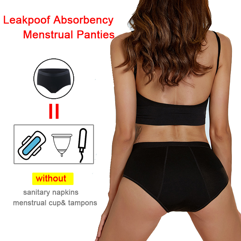 Period Panty Absorbent - 3 pçs calcinha menstrual de fluxo