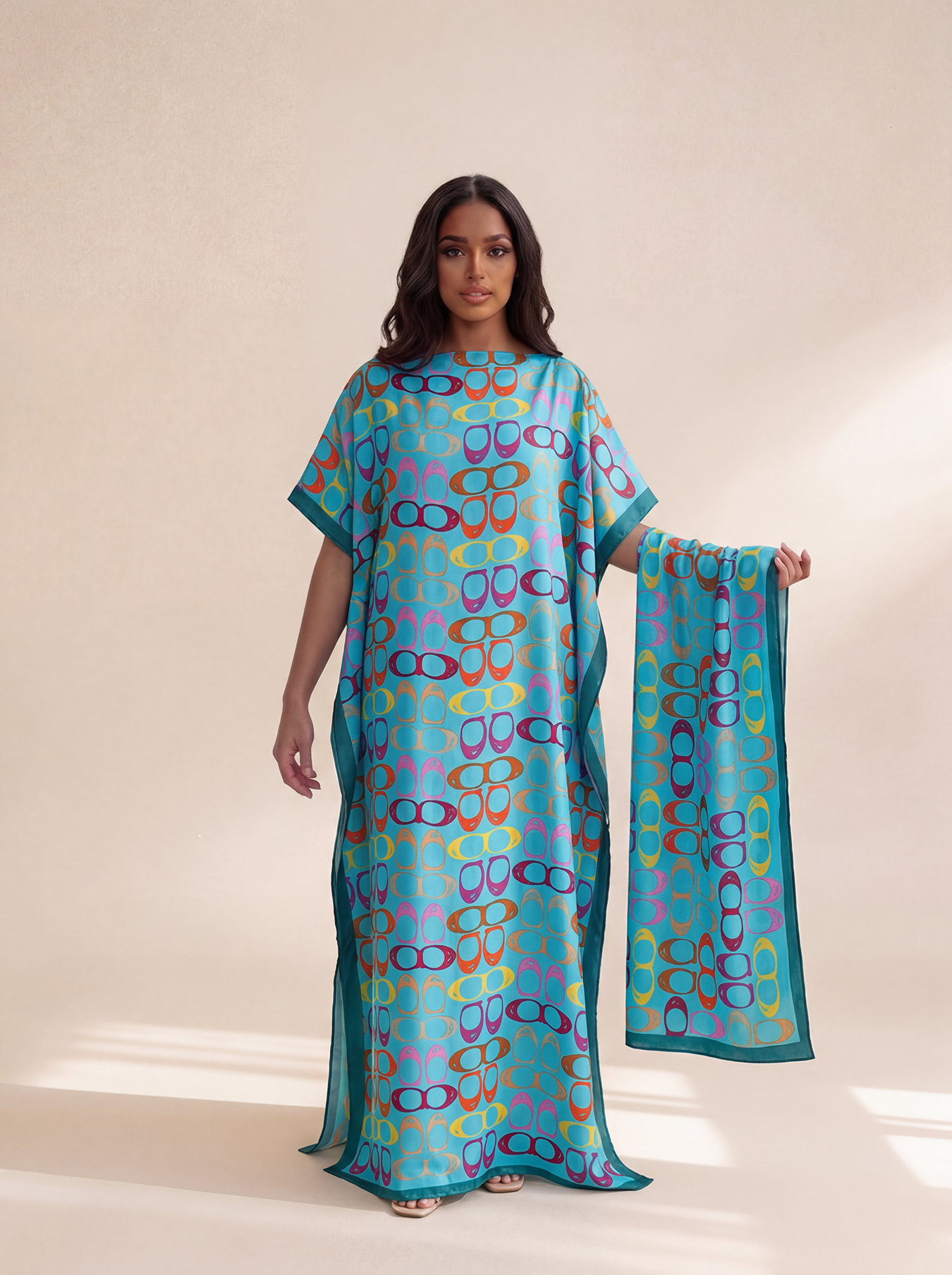 Robe Silk Women - Novo Estilo Vestido Longo Solto de