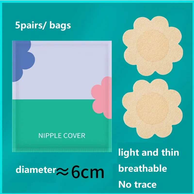 Nipple Cover Pasties - 20/100 peças capas de peito pastéis