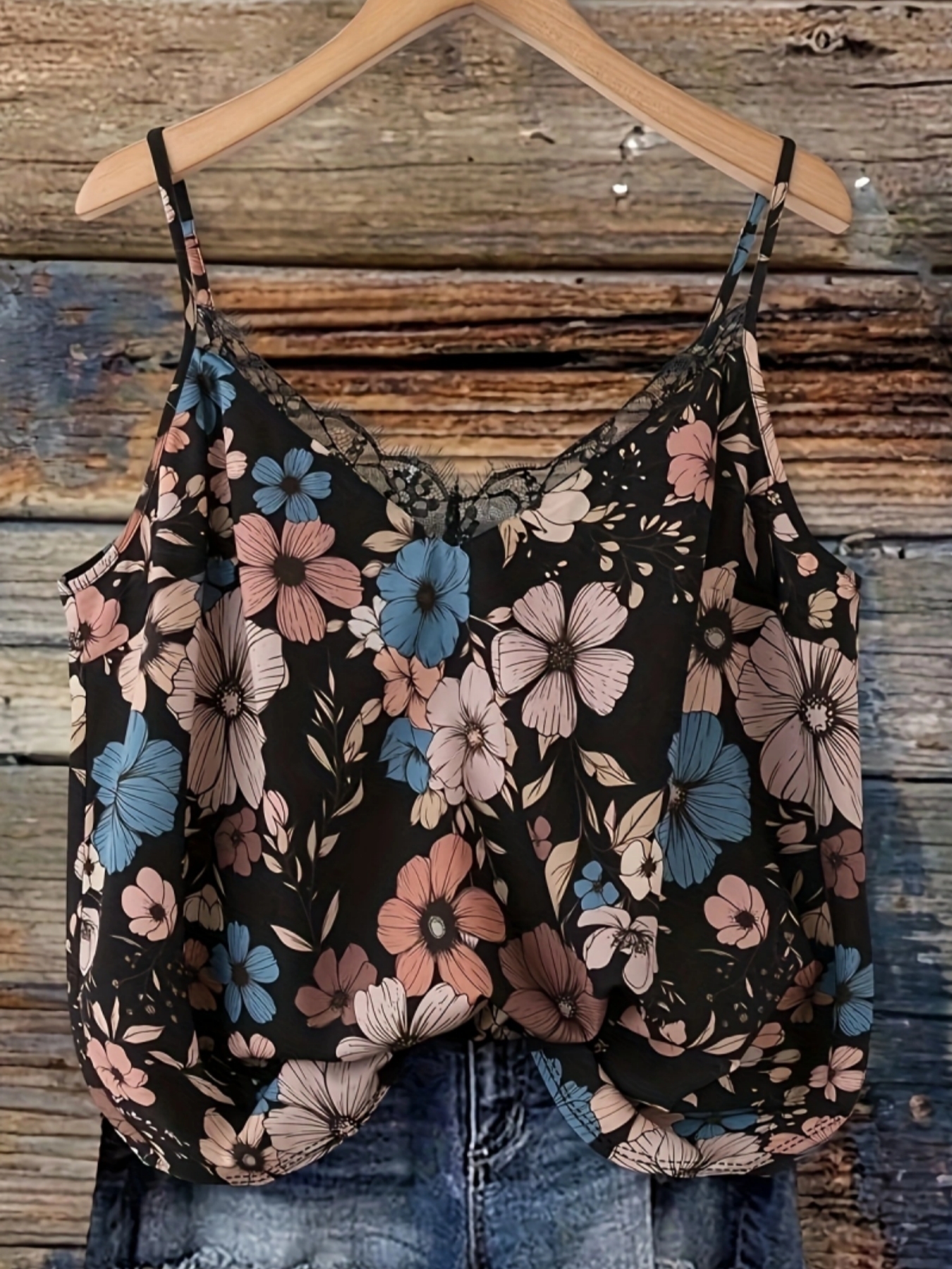 Cami Top Lace - Moda de verão, novo modelo plus