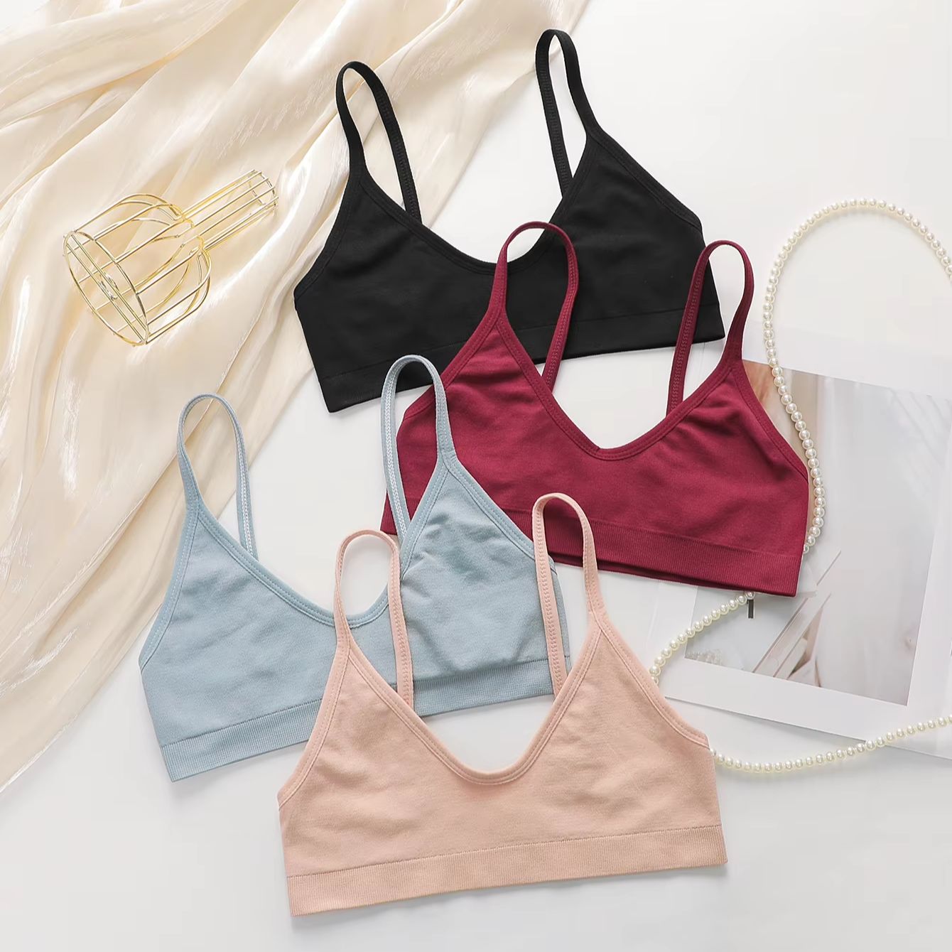 Bralette Wireless Soft - Sutiã Sem Costura para Mulheres, Bralette