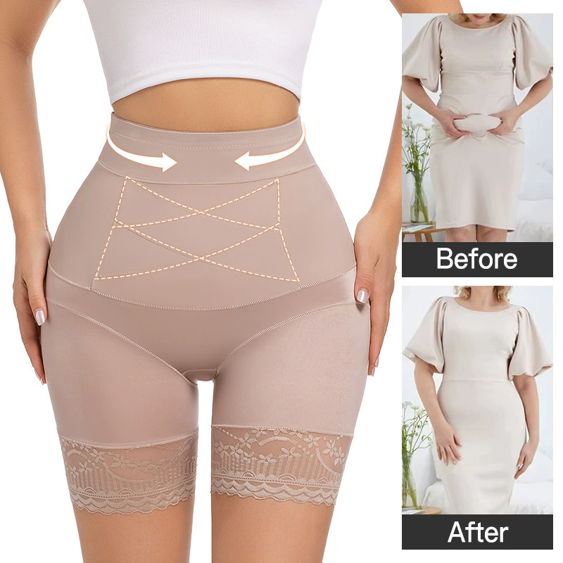 Seamless Underwear Women - Calções de segurança de renda para