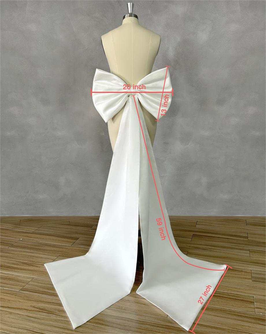 Robe Silk Women - Amor-elegante grande arco para mulheres, vestidos