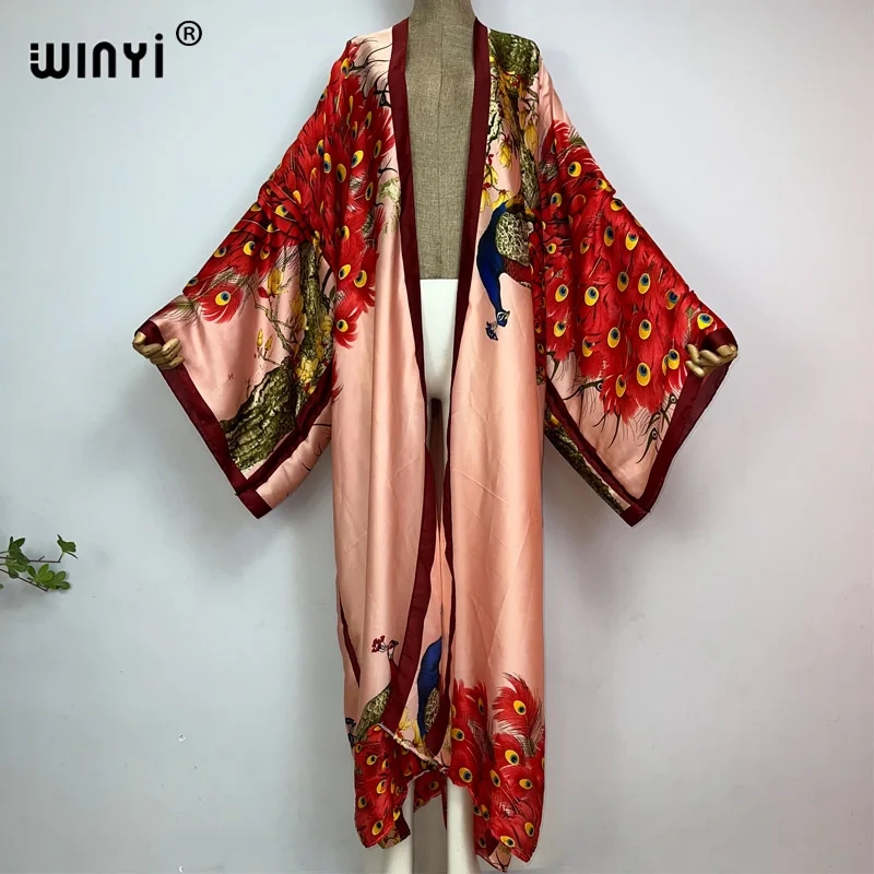 Robe Silk Women - WINYI 2022 Cardigã Feminino de Verão,