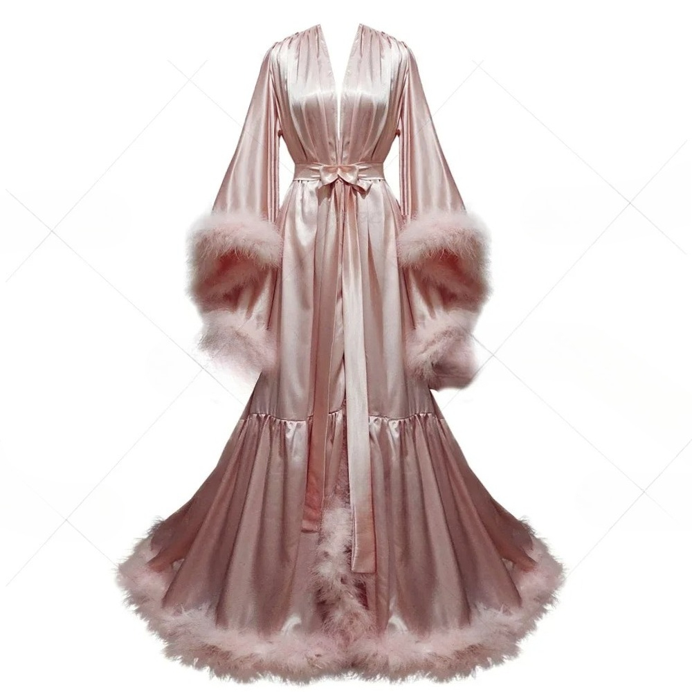 Robe Silk Women - Roupão Personalizado para Mulheres com Mangas