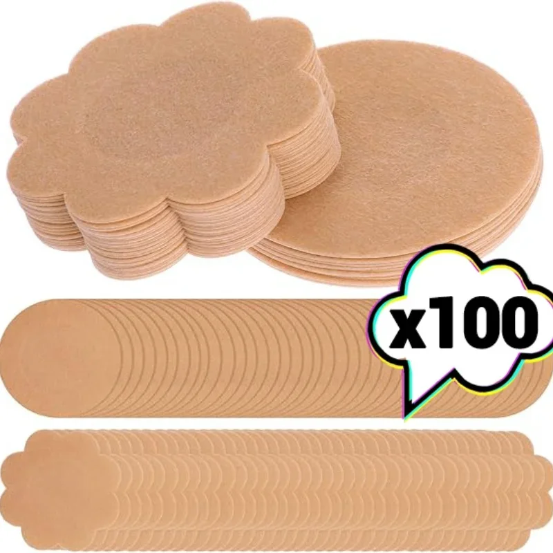 Silicone Bra Adhesive - 10/100 pçs feminino capa de mamilo