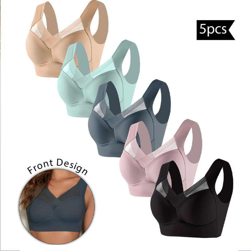 Bralette Wireless Soft - 5 pçs sutiãs esportivos femininos copo