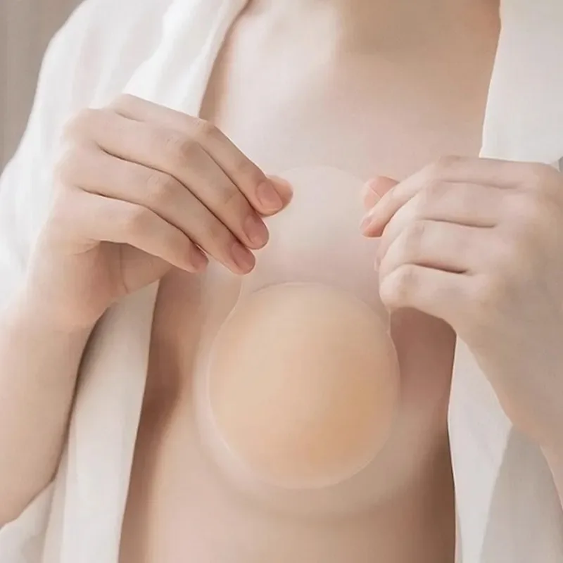 Silicone Bra Adhesive - 1 Par de Protetores de Mamilo