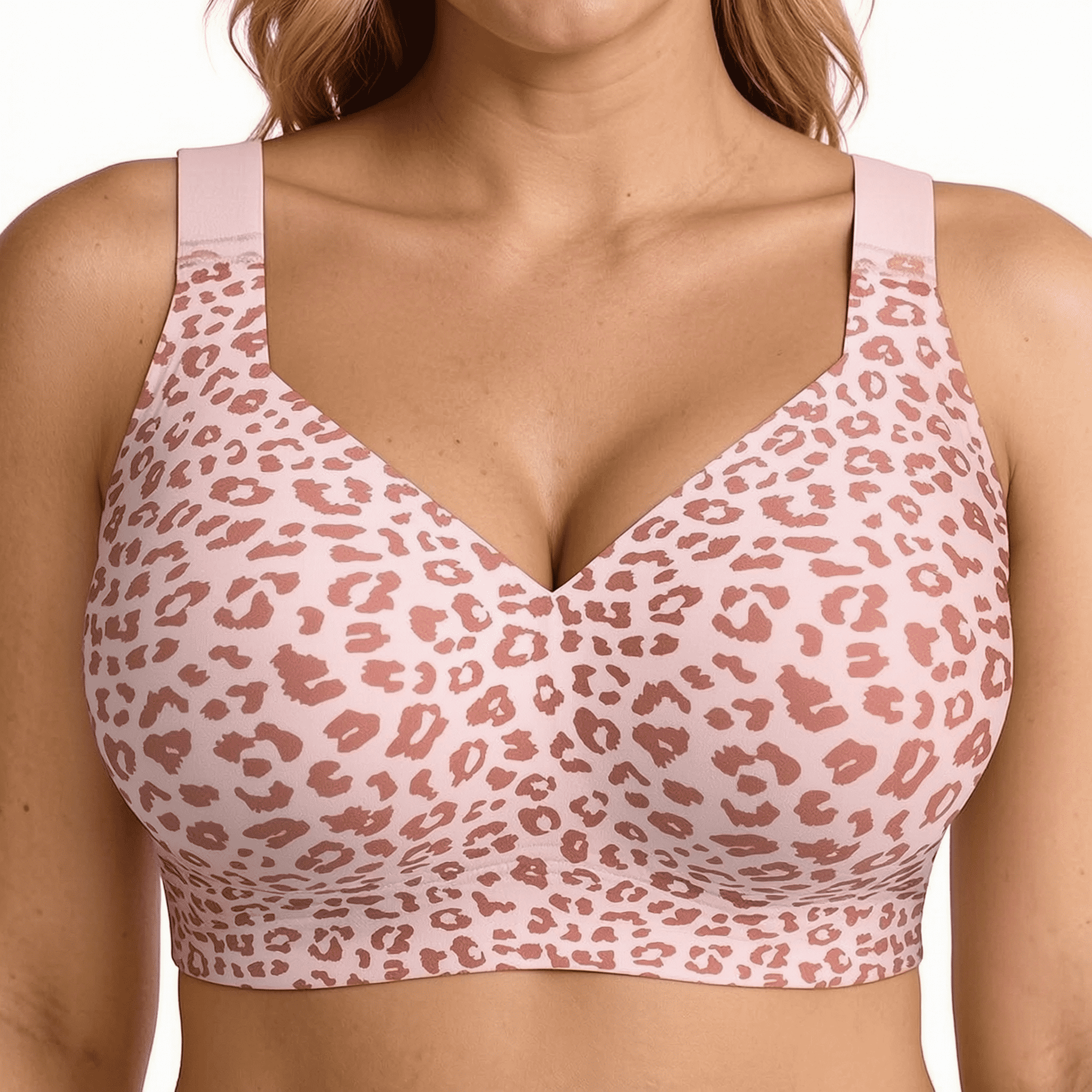 Bralette Wireless Soft - Sutiã sem costura com estampa de