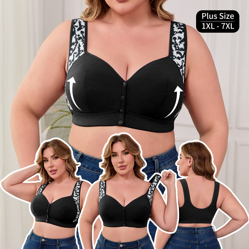 Seamless Underwear Women - Sutiã Plus Size XL-7XL com Fecho