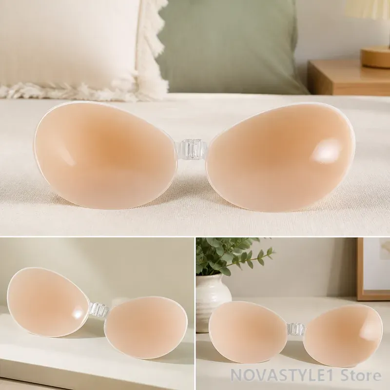 2 peças de almofadas de silico - Silicone Bra Adhesive avaliação e preço