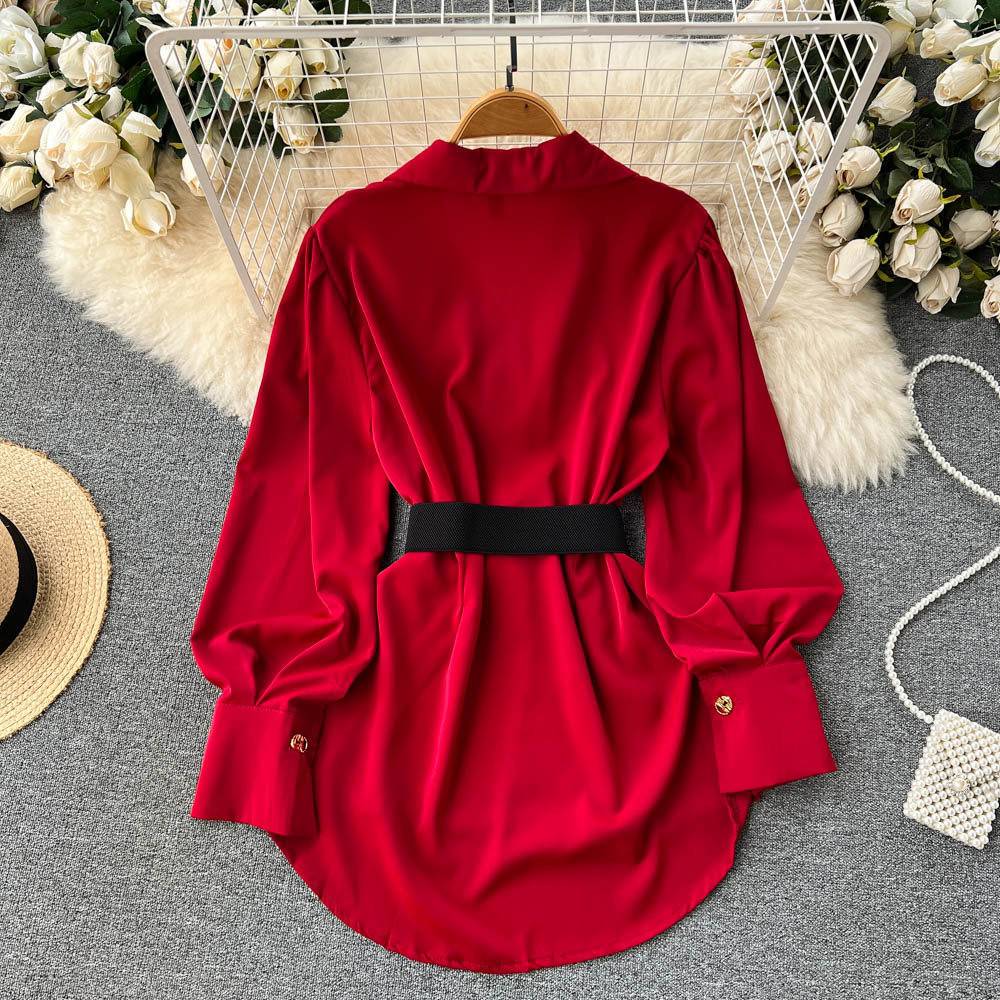 Vestido Csa Branco E de Manga  - Corset Waist Cinch avaliação e preço