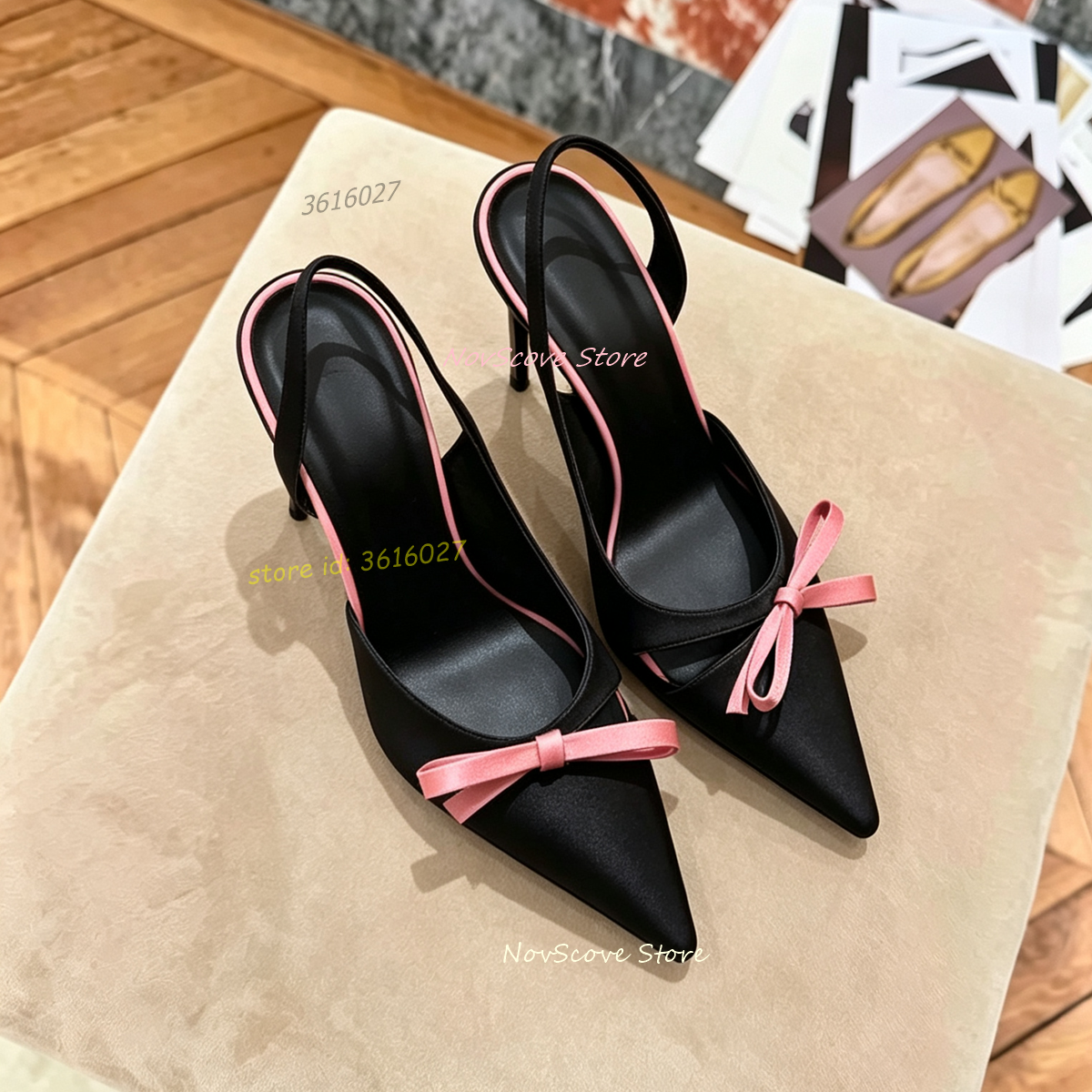Sandálias de Salto Agulha com  - Slip Dress Satin avaliação e preço