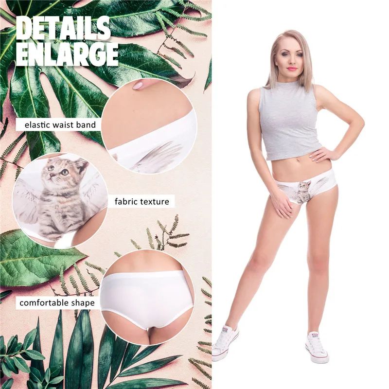 Calcinha feminina impressão 3d - Seamless Underwear Women avaliação e preço