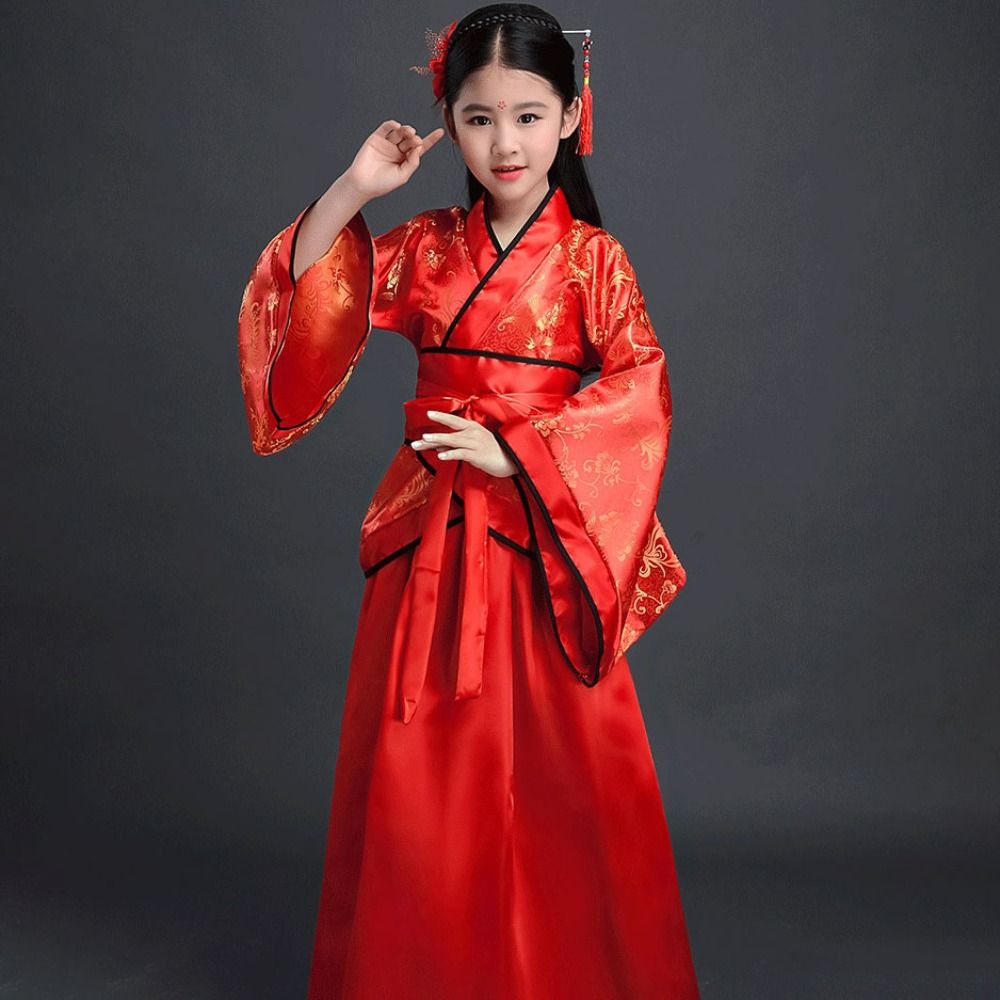 Moda étnica infantil trajes an - Robe Silk Women avaliação e preço