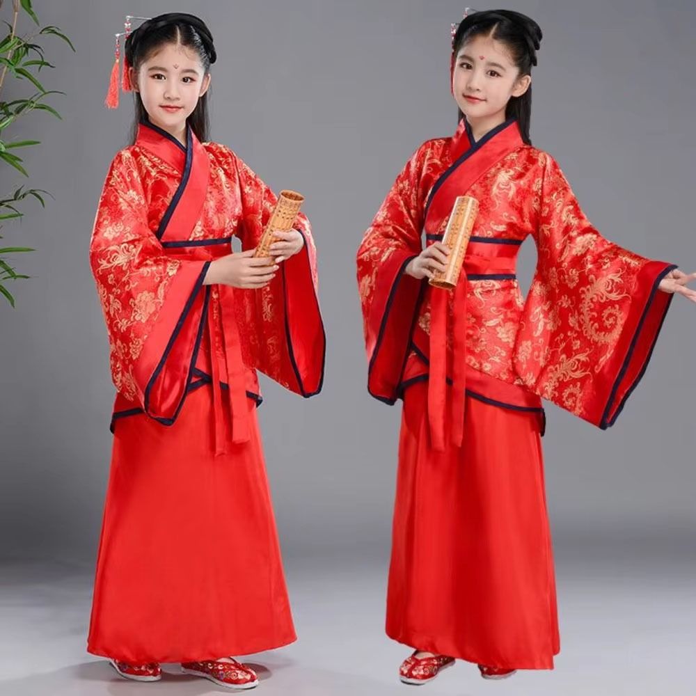 Moda étnica infantil trajes an - Robe Silk Women avaliação e preço