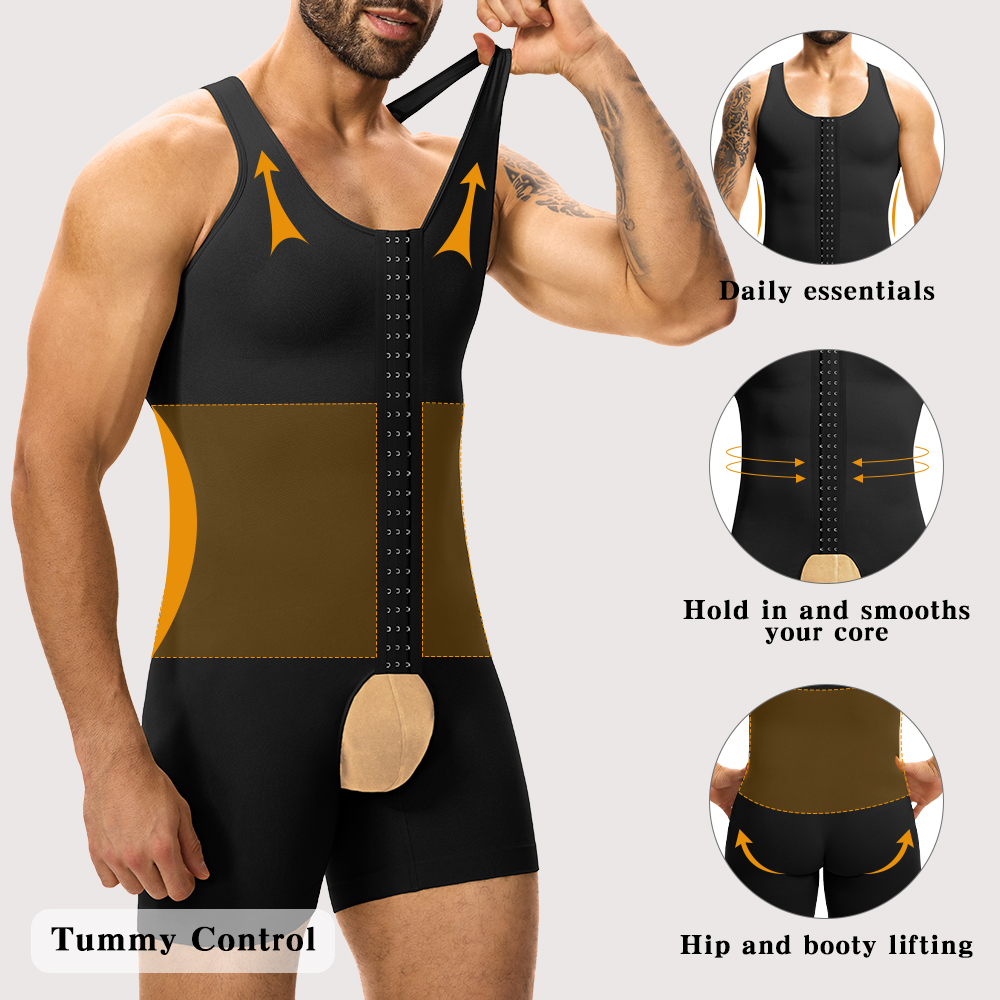 Modelador Corporal Masculino d - Shapewear Bodysuit Firm avaliação e preço