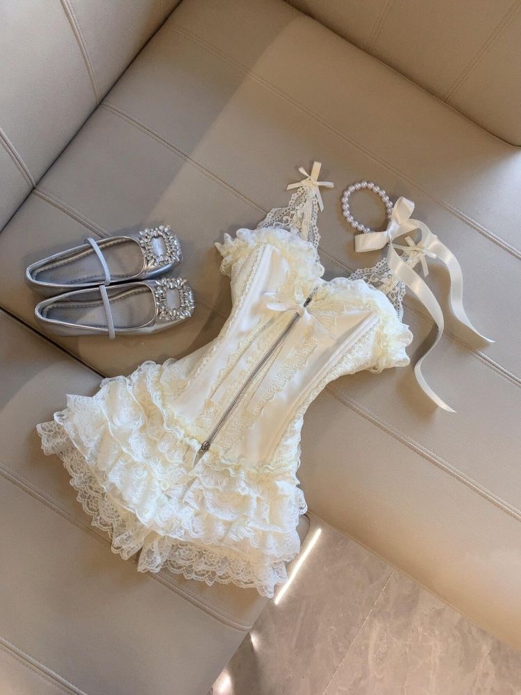 Conjunto de Top de Renda Cute  - Cami Top Lace avaliação e preço