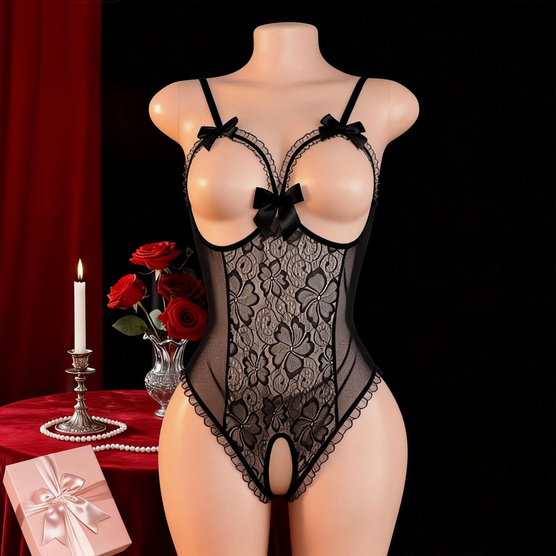 Lingerie Sexy Feminina com Sut - Babydoll Chemise Night avaliação e preço