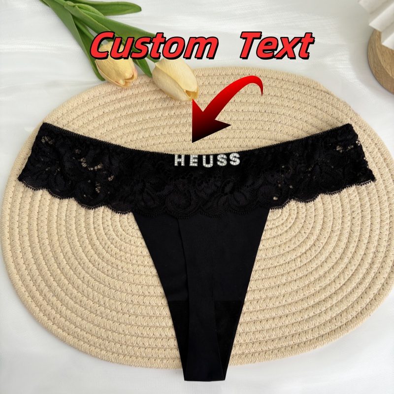 Personalizado tanga nome carta - Thong Bikini Women avaliação e preço