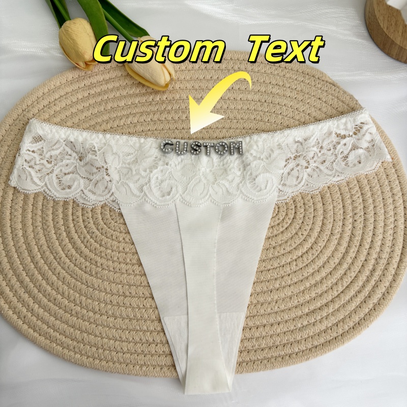 Personalizado tanga nome carta - Thong Bikini Women avaliação e preço