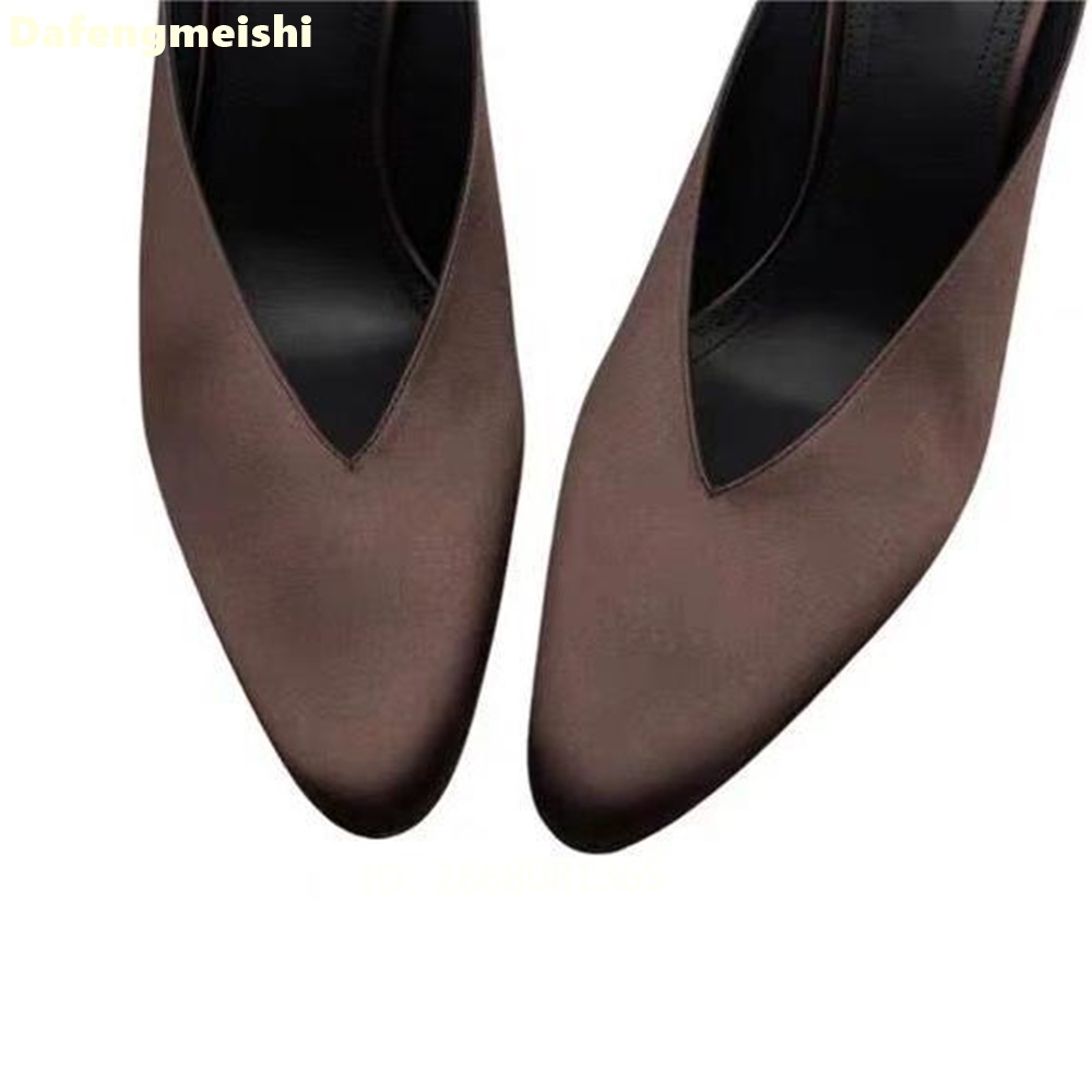 Mules de Salto Cônico em Cetim - Slip Dress Satin avaliação e preço