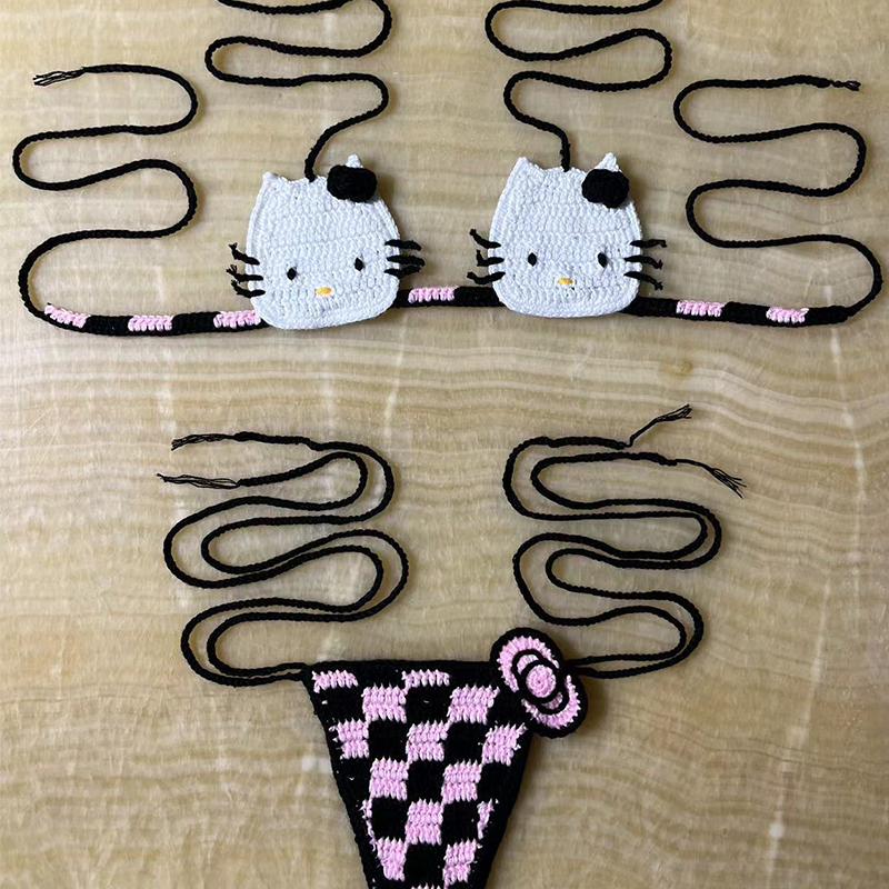 Conjunto de Biquíni Hello Kitt - Thong Bikini Women avaliação e preço