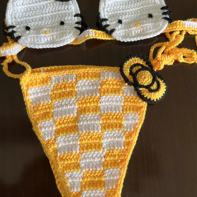 Conjunto de Biquíni Hello Kitt - Thong Bikini Women avaliação e preço
