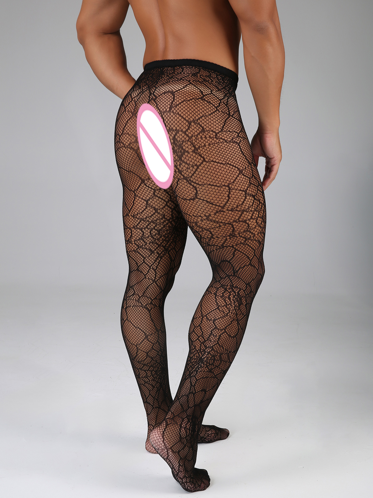 Longo fishnet sexy homens coxa - Bodystocking Fishnet avaliação e preço