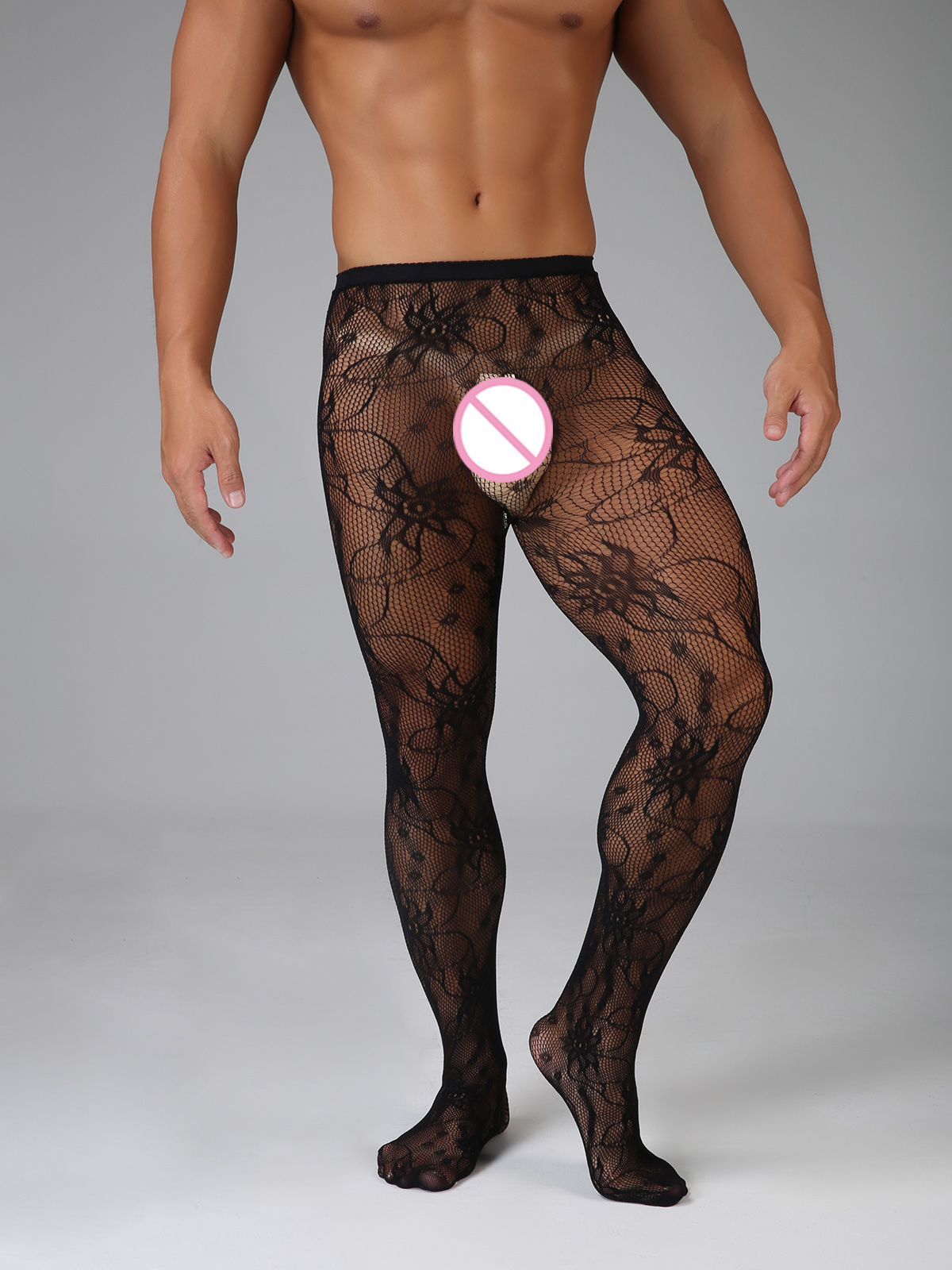 Longo fishnet sexy homens coxa - Bodystocking Fishnet avaliação e preço