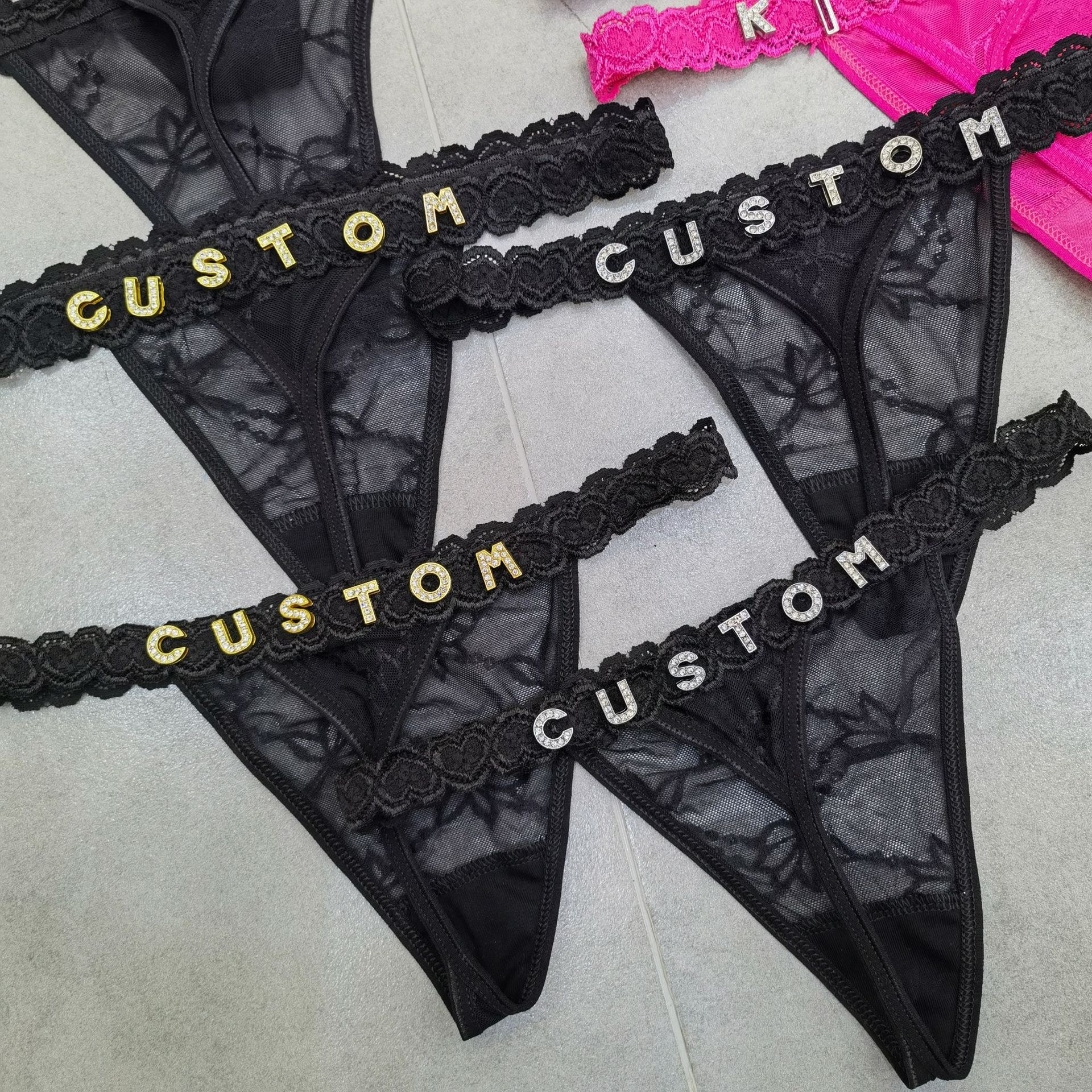 Cristal Nome Letra Tangas para - Thong Bikini Women avaliação e preço