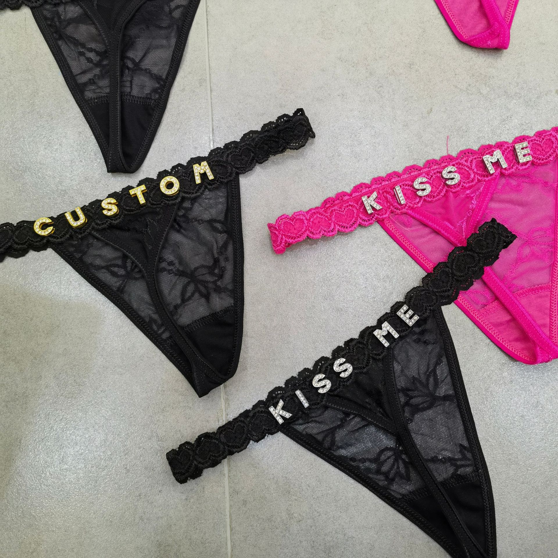 Cristal Nome Letra Tangas para - Thong Bikini Women avaliação e preço