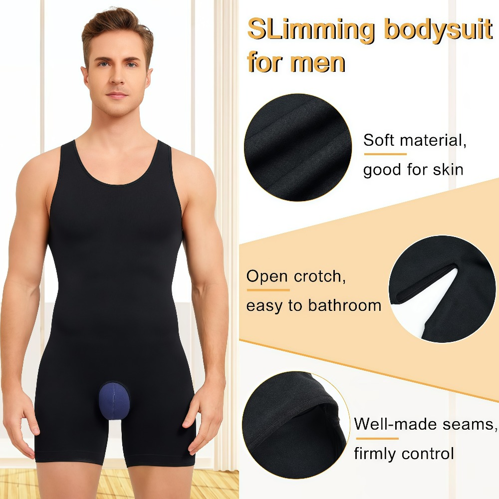 1 Peça Body Modelador Masculin - Shapewear Bodysuit Firm avaliação e preço