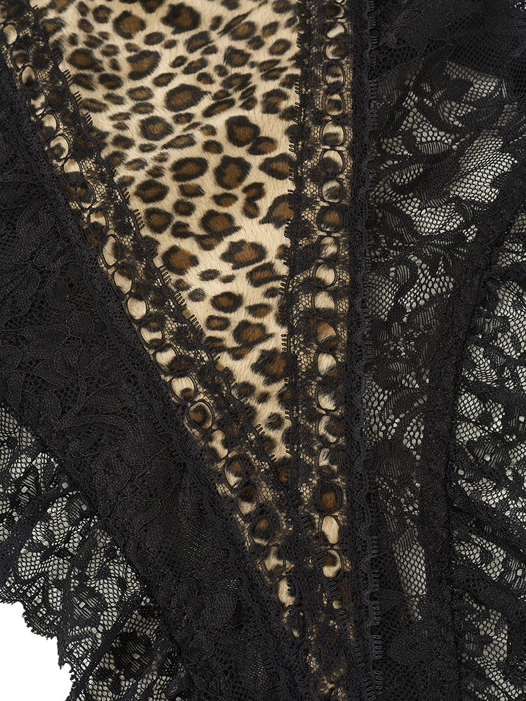 Sexy renda leopardo padrão bod - Shapewear Bodysuit Firm avaliação e preço