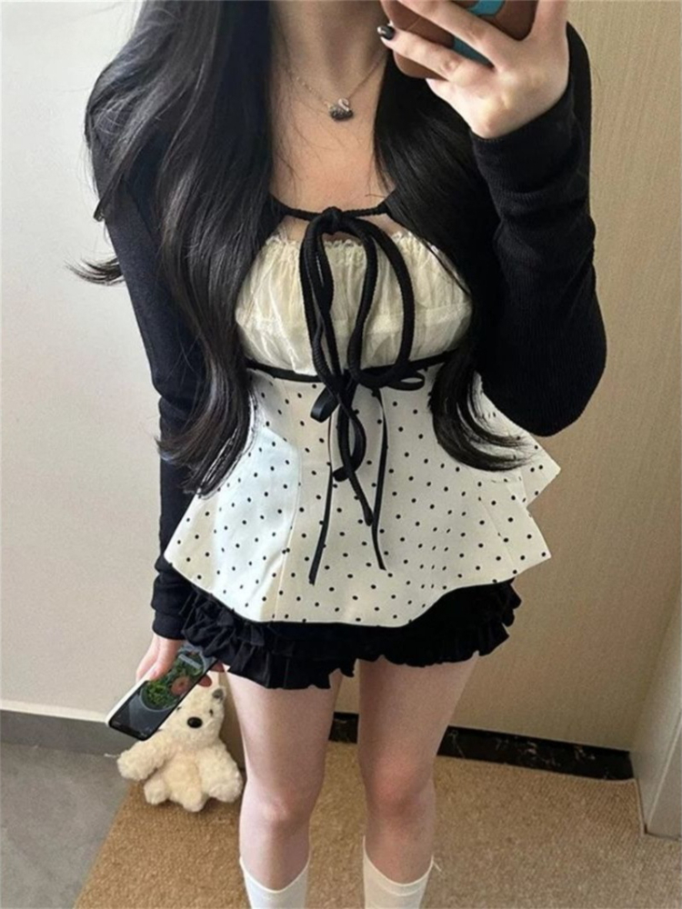 Conjunto de Moda Coreana com P - Cami Top Lace avaliação e preço