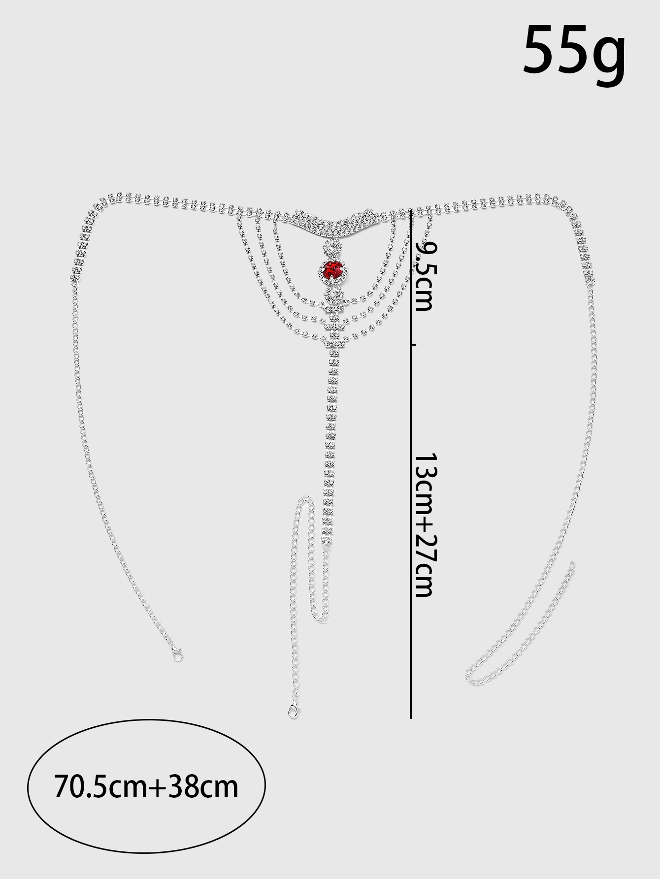Corrente de Cintura de Strass  - Thong Bikini Women avaliação e preço