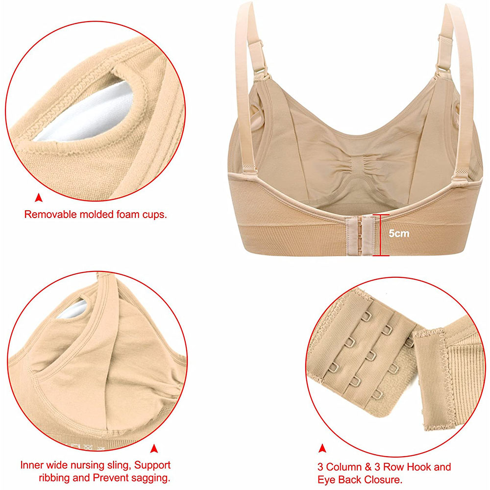 Sutiã de enfermagem maternidad - Nursing Bra Sleep avaliação e preço