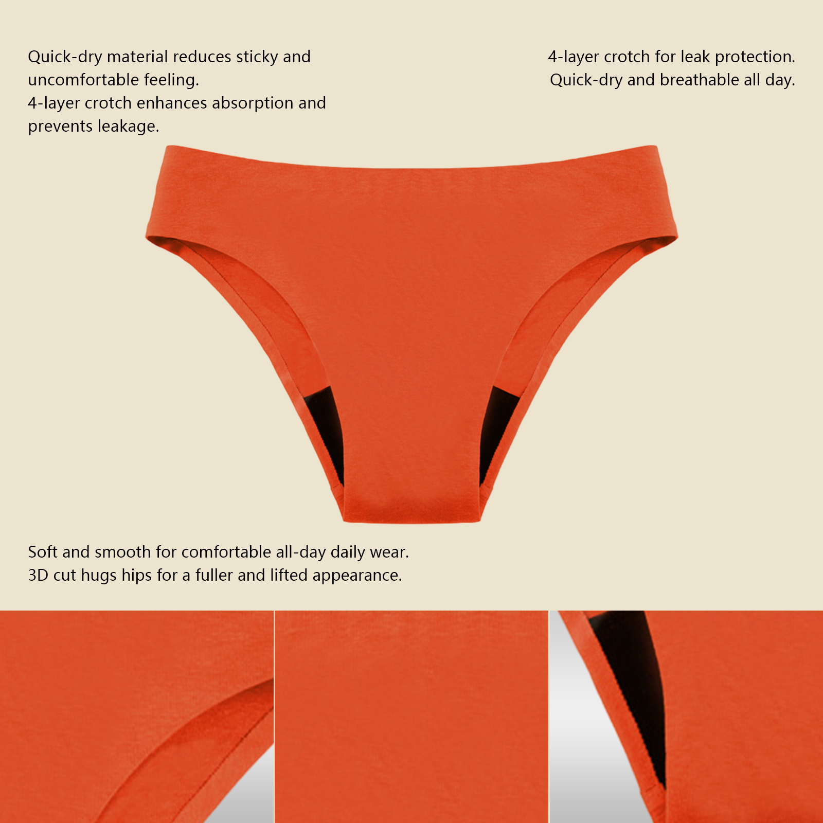 Calcinhas Menstruais Sem Costu - Seamless Underwear Women avaliação e preço