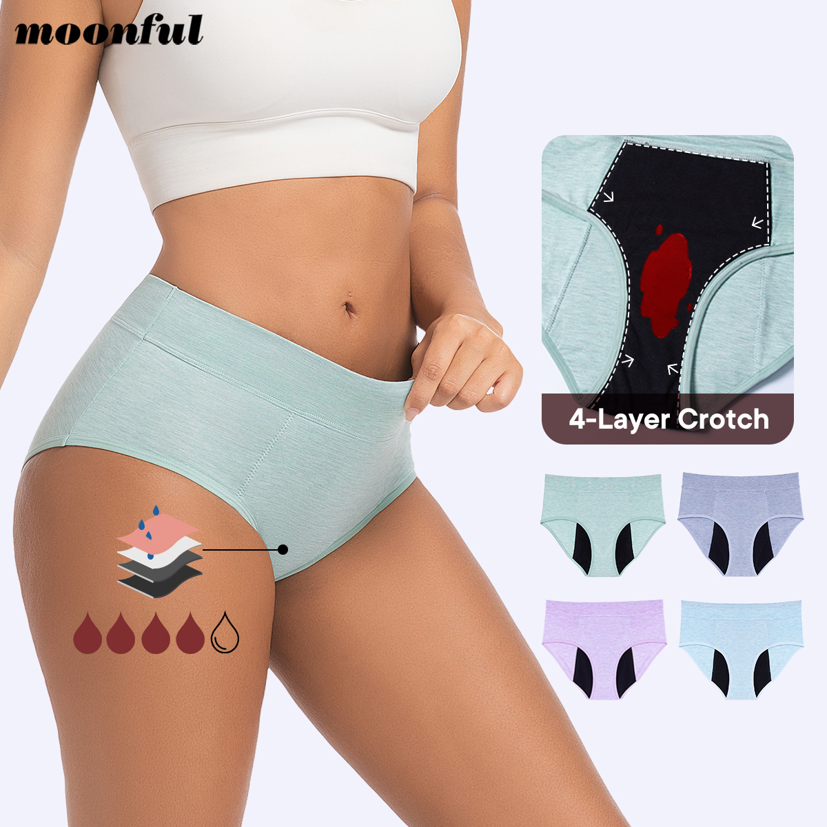 Calcinha menstrual mulher flux - Period Panty Absorbent avaliação e preço