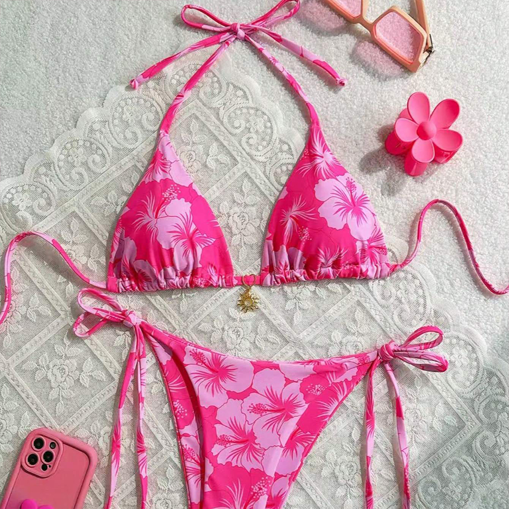 Conjunto de Biquíni Feminino E - Thong Bikini Women avaliação e preço