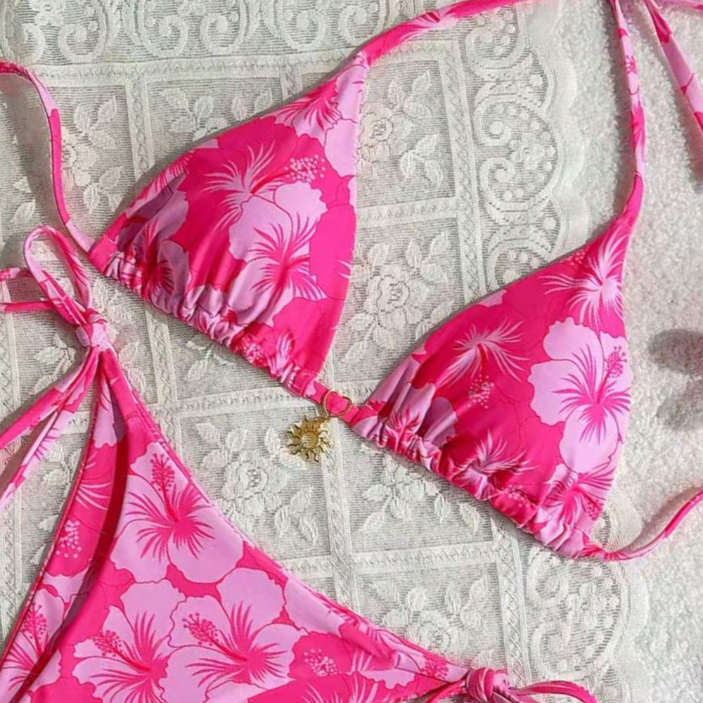 Conjunto de Biquíni Feminino E - Thong Bikini Women avaliação e preço