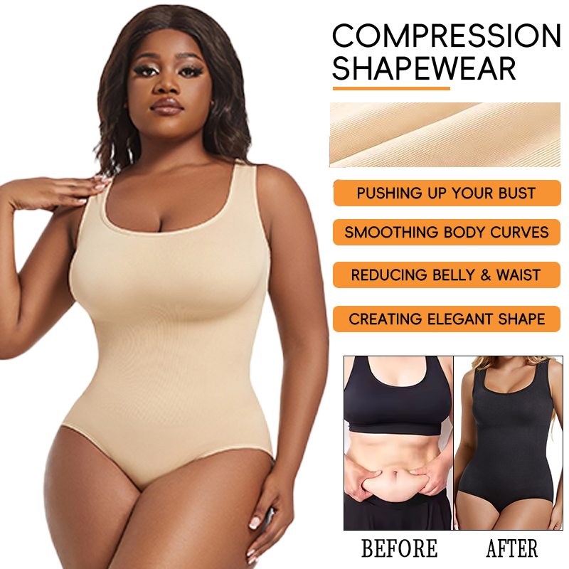 Mulheres plus size compressão  - Shapewear Bodysuit Firm avaliação e preço