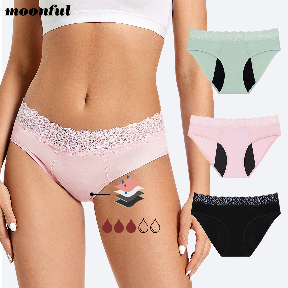 Ciclo Menstrual Absorvente Cue - Period Panty Absorbent avaliação e preço