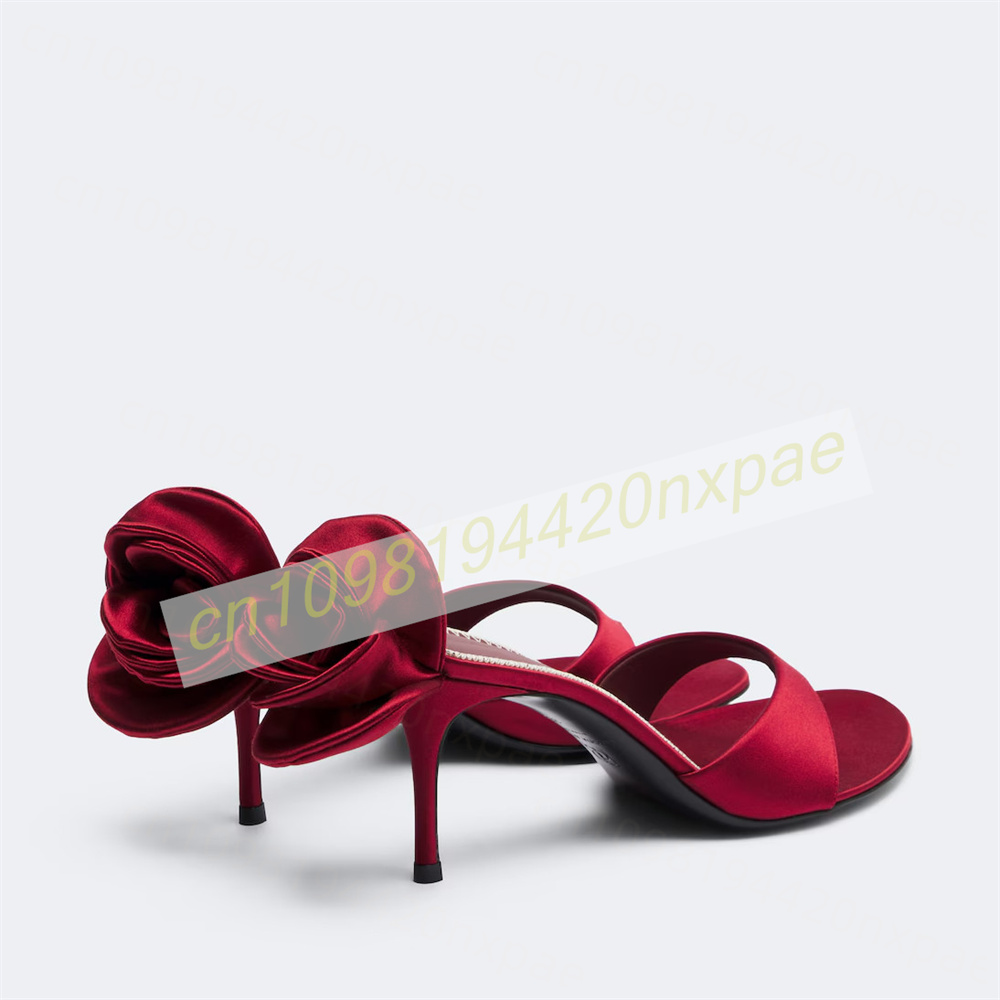 Sandálias femininas vermelhas  - Slip Dress Satin avaliação e preço
